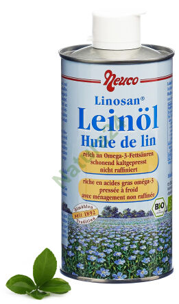 Olej lniany Linosan BIO 500ml Omega 3 -30% Promocja