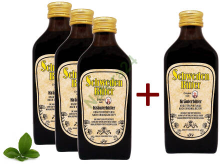 Schwedenbitter Originalrezept nach Maria Treben 3x200ml+200ml