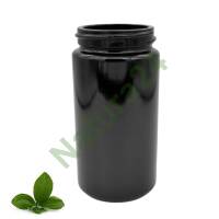 Butelka Walec - Fioletowe szkło - 400ml - 141,7x74,5 mm czarna zakrętka