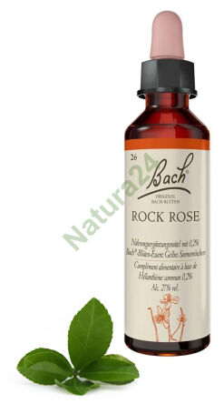 26. ROCK ROSE / Posłonek kutnerowaty 20 ml Nelson Bach Original Flower Remedies deutsch