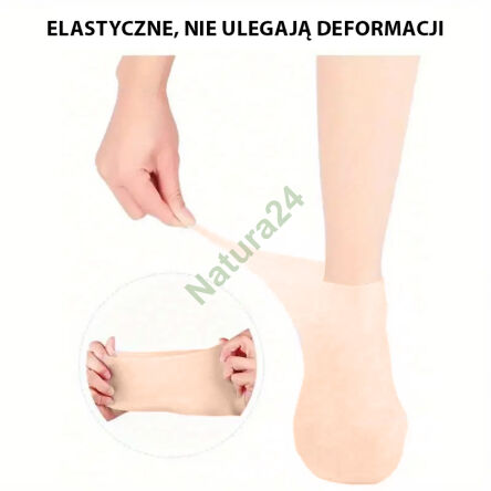 Silikonowe skarpetki do domowego SPA - Intensywna pielęgnacja stóp - 4