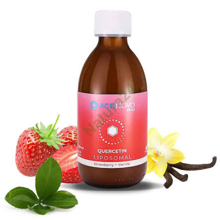Liposomalna Kwercetyna - Truskawka & Wanilia 250ml ActiNovo