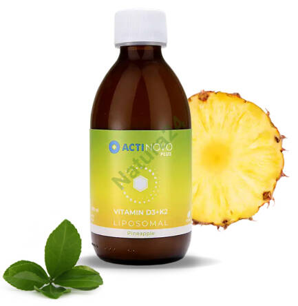  Liposomalna Witamina D3 + K2 - Ananas 250ml ActiNovo