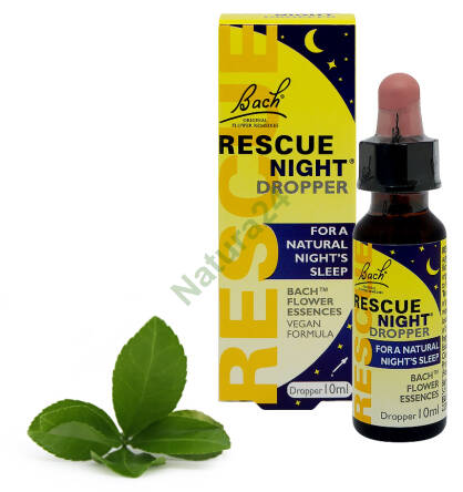 Bach RESCUE® Night/Sleep w kroplach bez alkoholu 10ml