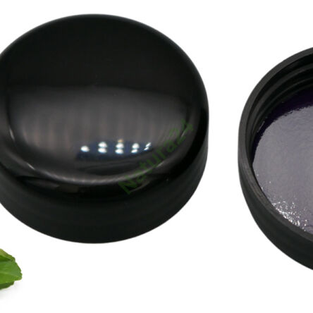 Butelka Walec - Fioletowe szkło - 100ml - 95,8x48 mm czarna zakrętka - 2