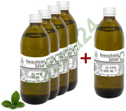 Srebro - nanokoloid srebra 25 ppm 4x500ml +500ml gratis