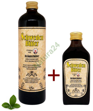 Zestaw Alk. Oryginalne zioła szwedzkie Nalewka 500ml+200ml