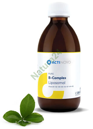 Liposomalna Witamina B Complex 250ml B1+ B2 + B3 + B5 + B6 + biotyna + kwas foliowy + B12