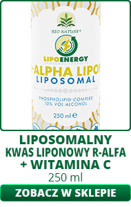 Liposomalny kwas liponowy R-alfa + witamina C 250ml